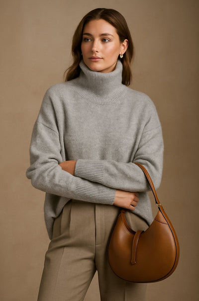Julie - Refined Soft-Knit Roll Neck Jumper