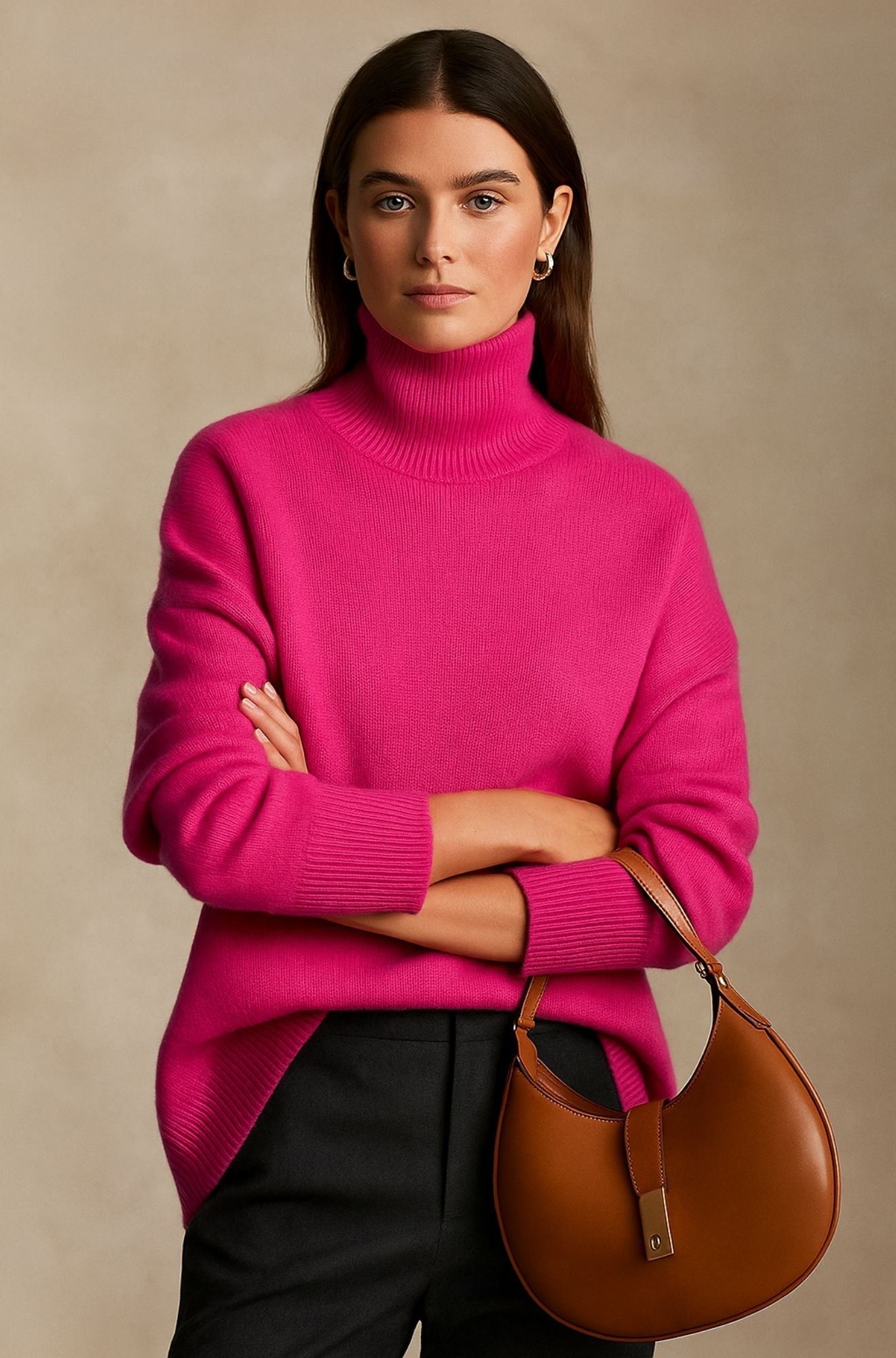 Julie - Refined Soft-Knit Roll Neck Jumper