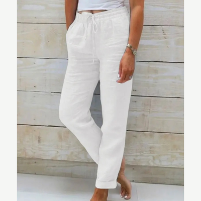 Eleonor - High-Quality Breathable Linen Stretch Trousers