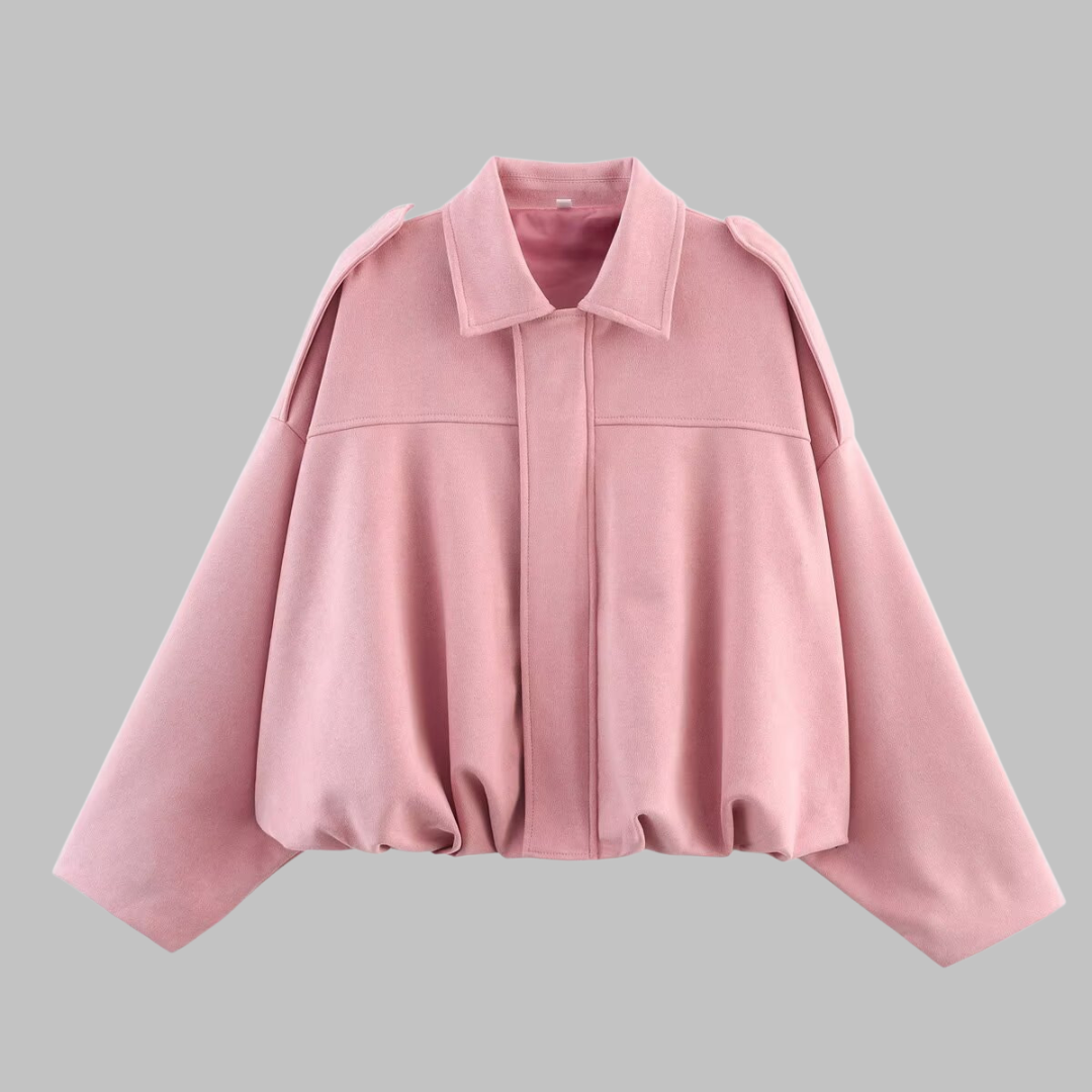 Claudette - Comfy Loose Fit Military Jacket